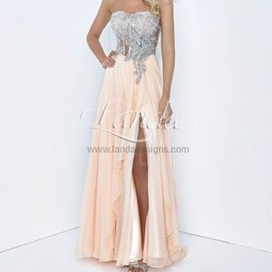 Gorgeous Sparkly Peach Gown